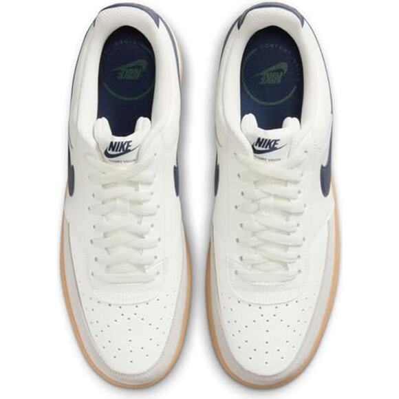 NWT Nike Men’s Court Vision Lo SC Shoes Sail Navy Gum Brown Size 12 main image 5
